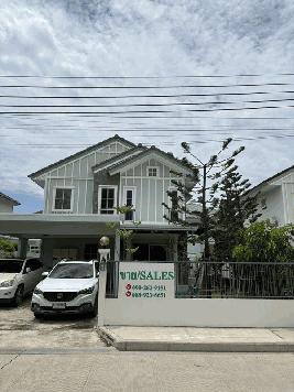 ขายบ้านเดี่ยว 2 ชั้น หมู่บ้าน Villaggio 2 ศรีนครินท์-บางนา อยู่ใกล้เมกาบางนา ทางด่วน โทร 090-262-9151